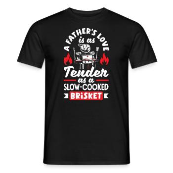 A Father's Love Tender As A Slow-Cooked Brisket - Männer T-Shirt - Schwarz - Vorne - AI Model Male 178 light (178cm)