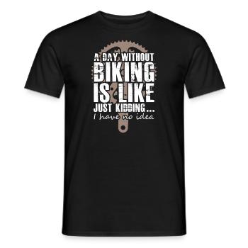 Cyclist - Männer T-Shirt - Schwarz - Vorne - AI Model Male 178 light (178cm)