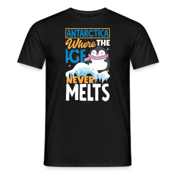 Antarctica where the ice never melts Expedition - Männer T-Shirt - Schwarz - Vorne - AI Model Male 178 light (178cm)