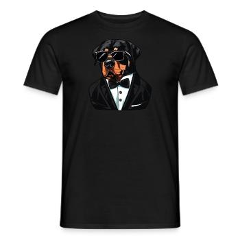 Rottweiler La Mignonne - T-shirt homme - noir - Devant - AI Model Male 178 light (178cm)