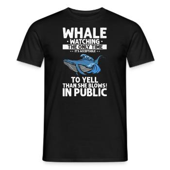 Beluga Whale Design für Meeressäuger und Orca - Männer T-Shirt - Schwarz - Vorne - AI Model Male 178 light (178cm)