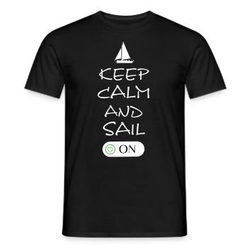 Segeln Sailing Segelboot - Männer T-Shirt - Schwarz - Vorne - AI Model Male 178 light (178cm)