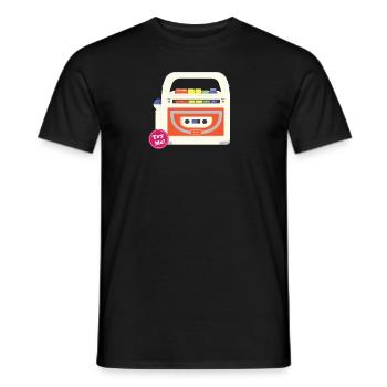 90er Jahre Nostalgie Spielzeug Recorder Radiomikrofon - Männer T-Shirt - Schwarz - Vorne - AI Model Male 178 light (178cm)