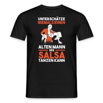 Salsa Tanz Tänzer - Männer T-Shirt - Schwarz - Vorne - AI Model Male 178 light (178cm)