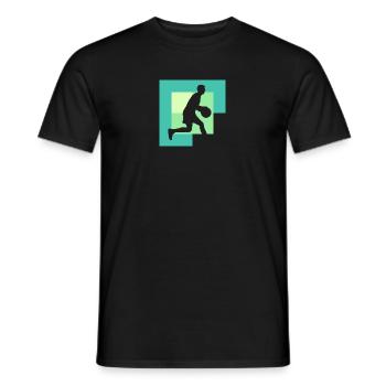 Cerceau de basket-ball - T-shirt homme - noir - Devant - AI Model Male 178 light (178cm)