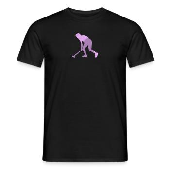 Field Hockey Indoor Hockey Indoor Hockey - Men's T-Shirt - black - Front - AI Model Male 178 light (178cm)