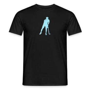 Hockey sur gazon Hockey sur gazon en salle Joueurs de hockey sur gazon - T-shirt homme - noir - Devant - AI Model Male 178 light (178cm)