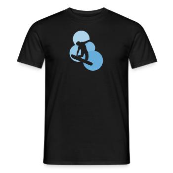 Boarder Snowboarding - Männer T-Shirt - Schwarz - Vorne - AI Model Male 178 light (178cm)