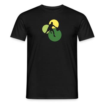 Basketball au cerceau - T-shirt homme - noir - Devant - AI Model Male 178 light (178cm)