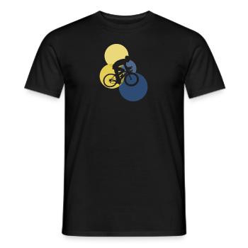 Cyclist Bike - Männer T-Shirt - Schwarz - Vorne - AI Model Male 178 light (178cm)