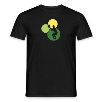 Fogo Lacrosse - Men's T-Shirt - black - Front - AI Model Male 178 light (178cm)