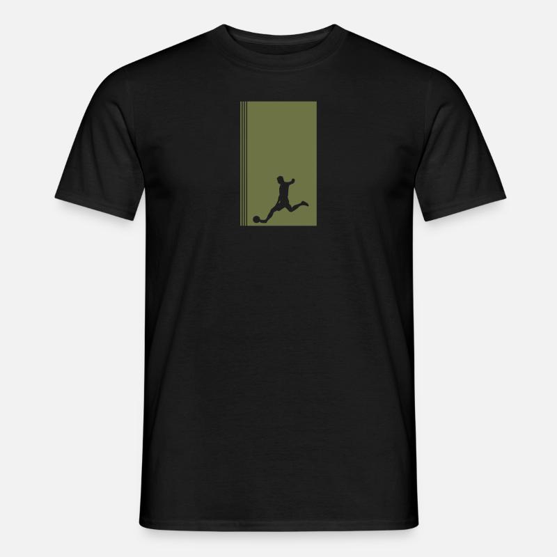 Fussball Kicker Soccer - Männer T-Shirt - Schwarz