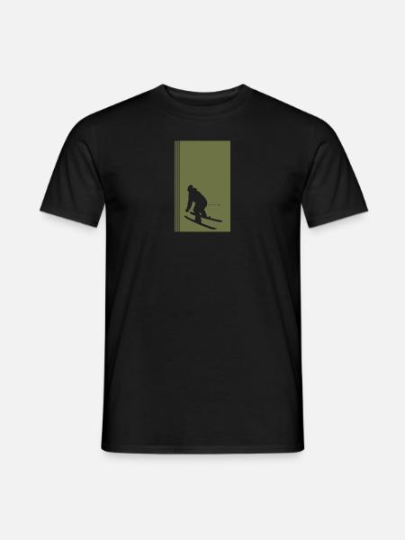 Ski Snow Skier Schifoan - Men's T-Shirt - black