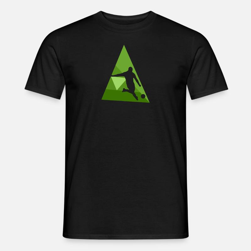 Fussball Kicken Kicker - Männer T-Shirt - Schwarz