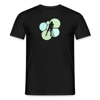 Hockey sur gazon Hockey sur gazon en salle Joueurs de hockey sur gazon - T-shirt homme - noir - Devant - AI Model Male 178 light (178cm)
