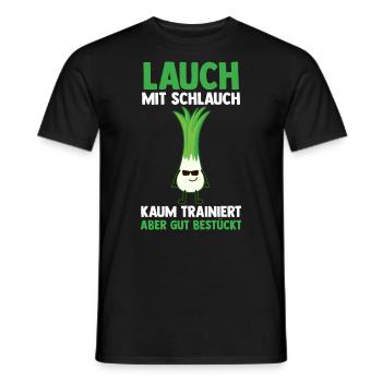 Bodybuilding Sport Fitness Lauch - Männer T-Shirt - Schwarz - Vorne - AI Model Male 178 light (178cm)