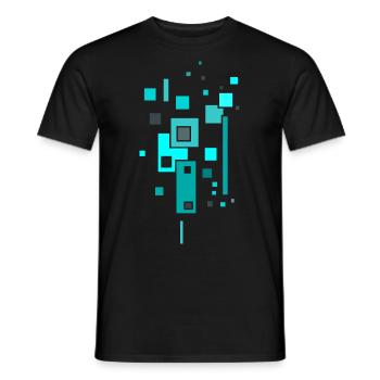 Muster Farben - Männer T-Shirt - Schwarz - Vorne - AI Model Male 178 light (178cm)