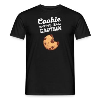 Cookie Baking Team Captain Christmas Cookies - Men's T-Shirt - black - Front - AI Model Male 178 light (178cm)