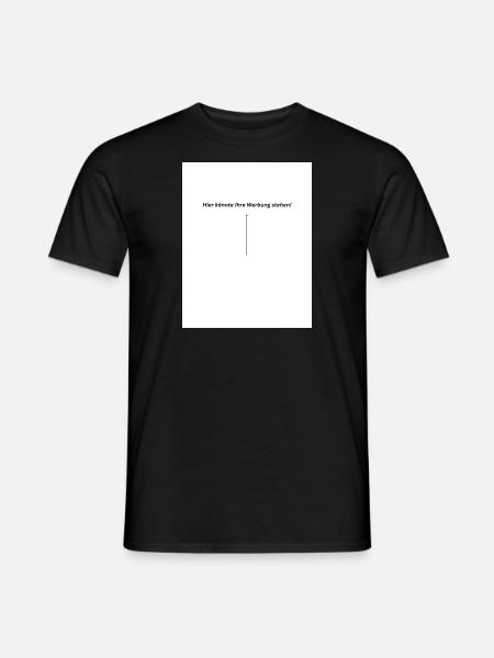 Hier könnte Ihre Werbung stehen - Männer T-Shirt - Schwarz