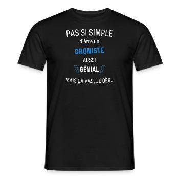 Fantastischer Dron-Spieler - Männer T-Shirt - Schwarz - Vorne - AI Model Male 178 light (178cm)