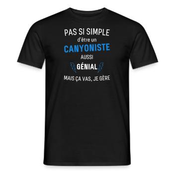 Fantastischer Canyoner - Männer T-Shirt - Schwarz - Vorne - AI Model Male 178 light (178cm)