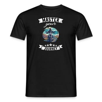 Moto Freedom moto poubelle cadeau cadeau - T-shirt homme - noir - Devant - AI Model Male 178 light (178cm)