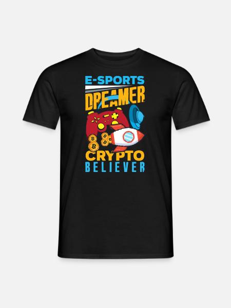 Cryptocurrency Rewards Gaming Blockchain Gamer - Men's T-Shirt - black