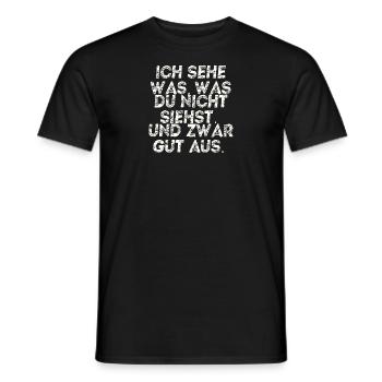 J’ai l’air bien, idée cadeau, drôle, drôle, cool - T-shirt homme - noir - Devant - AI Model Male 178 light (178cm)