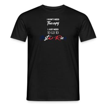 Costa Rica Idée Cadeau Drôle Dire Vacances - T-shirt homme - noir - Devant - AI Model Male 178 light (178cm)