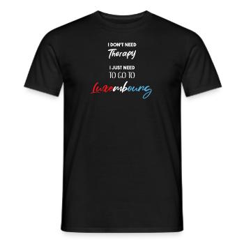 Idée cadeau drôle de dicton luxembourgeois - T-shirt homme - noir - Devant - AI Model Male 178 light (178cm)