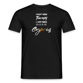 Zypern Geschenkidee Cyprus lustiger Spruch witzig - Männer T-Shirt - Schwarz - Vorne - AI Model Male 178 light (178cm)