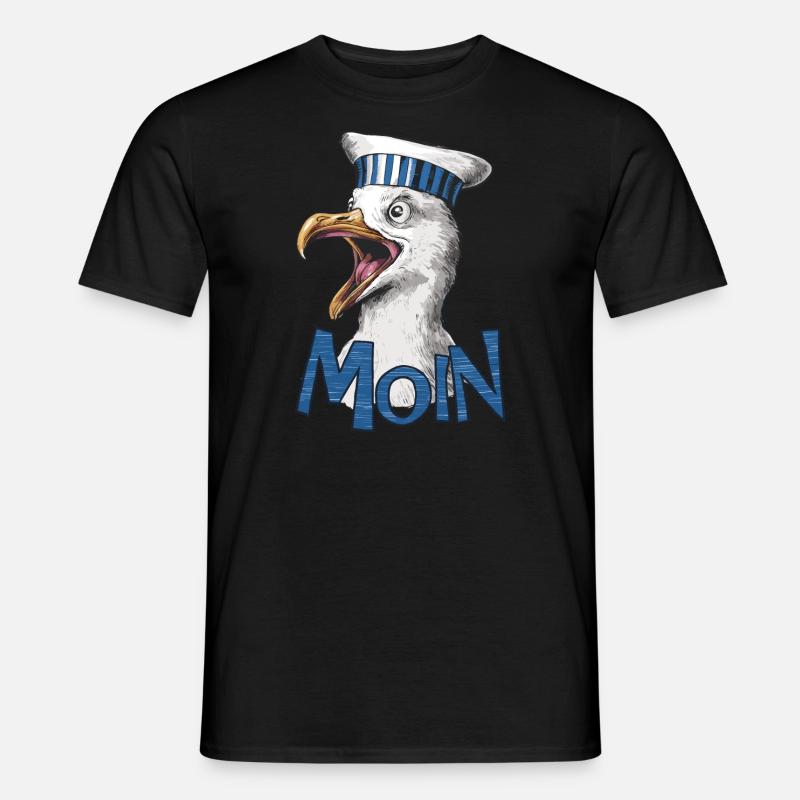Moin Seagull - Men's T-Shirt - black