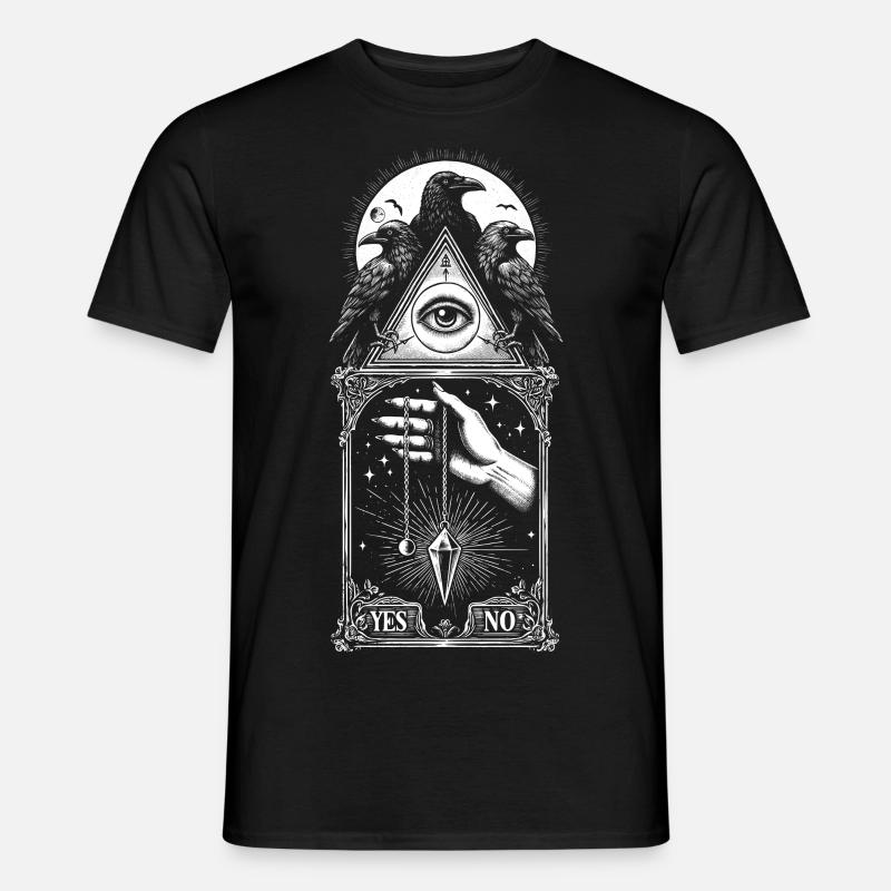 Ja/Nein Corbeaux-Pendel - Männer T-Shirt - Schwarz