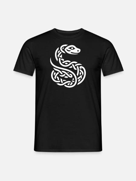 Serpent celtique - T-shirt homme - noir