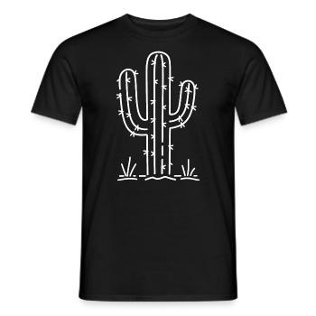 Kaktus - Männer T-Shirt - Schwarz - Vorne - AI Model Male 178 light (178cm)