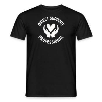 Direct Support Professional - Men's T-Shirt - black - Front - AI Model Male 178 light (178cm)