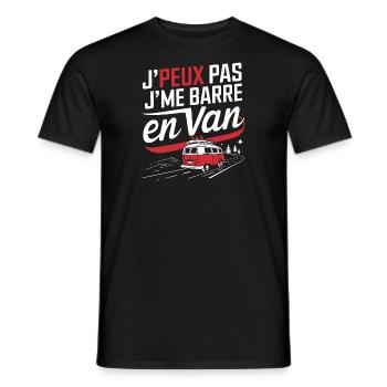 Ich kann nicht, ich habe einen Van - Männer T-Shirt - Schwarz - Vorne - AI Model Male 178 light (178cm)