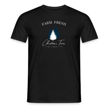 Farm Fresh Christmas Tree – Vintage Weihnachtslook - Männer T-Shirt - Schwarz - Vorne - AI Model Male 178 light (178cm)
