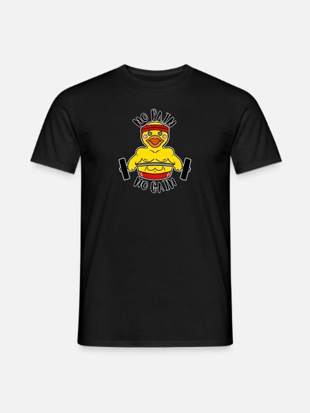 Non pain, no gain Paperella Body Builder - Mænd T-shirt - sort