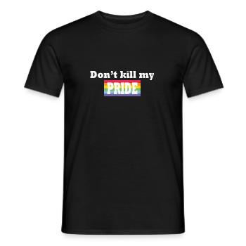 LBGT Drapeau Gay Pride Humain - T-shirt homme - noir - Devant - AI Model Male 178 light (178cm)