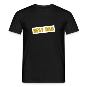 No.1 BEST DAD T-Shirt - Men's T-Shirt - black - Front - AI Model Male 178 light (178cm)