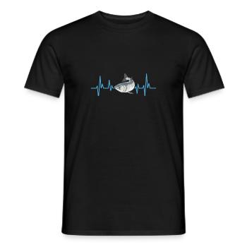 Pêche au saumon Pêcheur de saumon - T-shirt homme - noir - Devant - AI Model Male 178 light (178cm)
