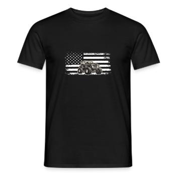 Off Road Flagge Off Road Geschenk 4x4 Offroad - Männer T-Shirt - Schwarz - Vorne - AI Model Male 178 light (178cm)
