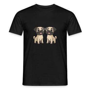 Kangal Hund Comic - Männer T-Shirt - Schwarz - Vorne - AI Model Male 178 light (178cm)