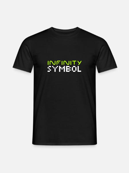 Infinity symbol - Men's T-Shirt - black