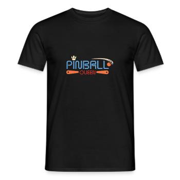 Pinball queen - pinball arcade machine - Men's T-Shirt - black - Front - AI Model Male 178 light (178cm)
