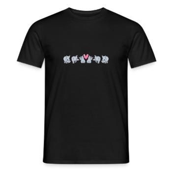 Rhino Rhino Unicorn - Men's T-Shirt - black - Front - AI Model Male 178 light (178cm)