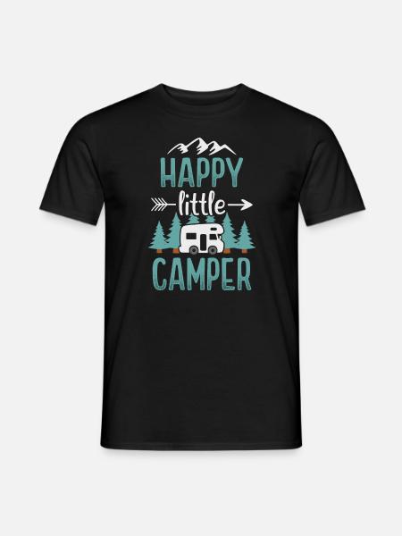 Camping Jungs Camper Wohnmobil Campingplatz - Männer T-Shirt - Schwarz