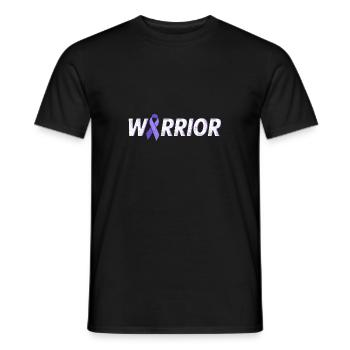 Krieger lila Band Hoden krebs Bewusstsein - Männer T-Shirt - Schwarz - Vorne - AI Model Male 178 light (178cm)