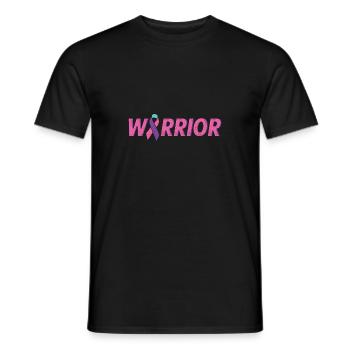Thyroid cancer ribbon warrior thyroid cancer - Men's T-Shirt - black - Front - AI Model Male 178 light (178cm)